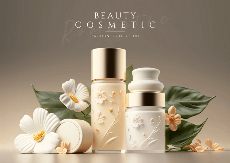 自然与科技的融合 花卉植物化妆品与橡塑制品的简约风尚